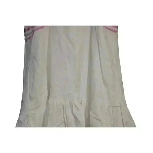 Lisa Marie Fernandez Target Dress Size Small Ric Rac Spaghetti Strap Linen Blend - Picture 11 of 13